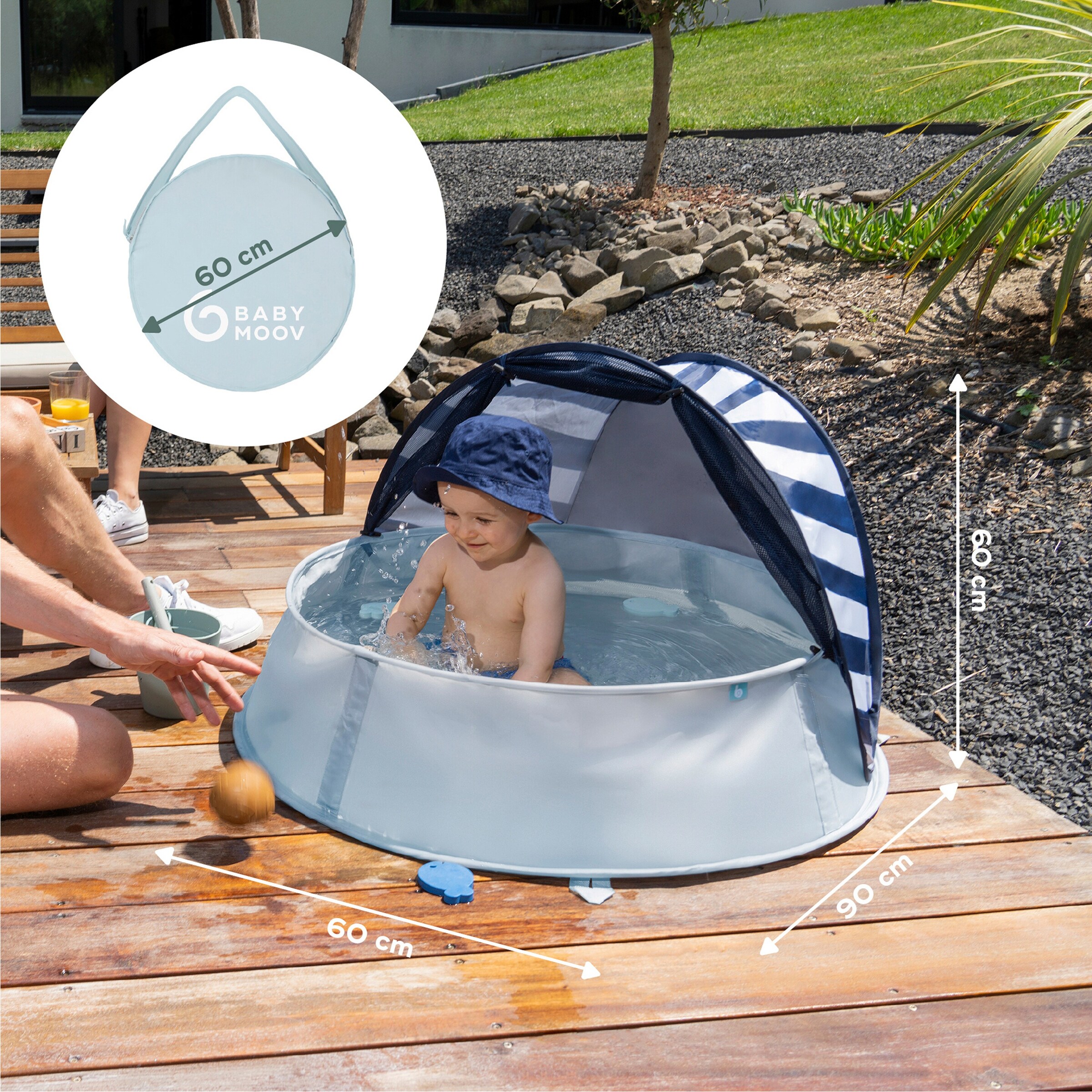 Babymoov Strandmuschel Aquani 3in1 mit UV-Schutz 50+