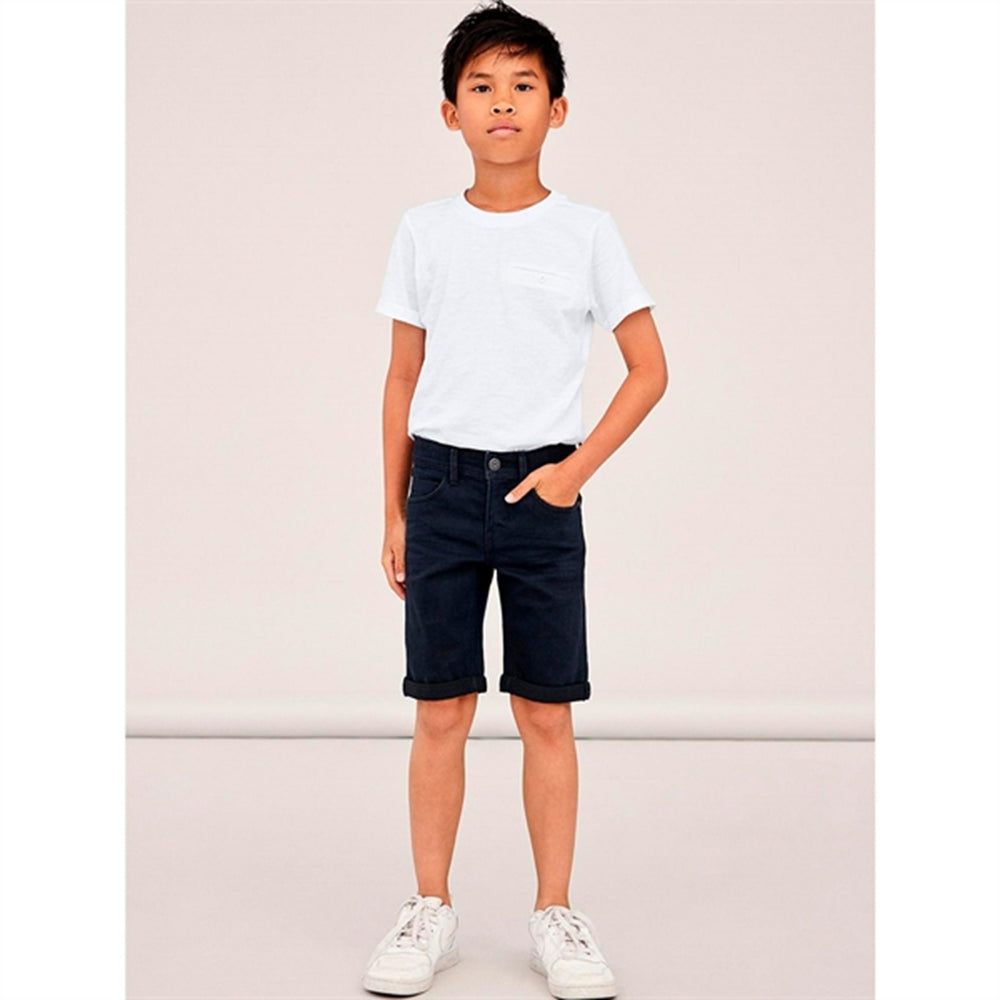 Medium Blue Denim Sofus Noos Shorts - Name it