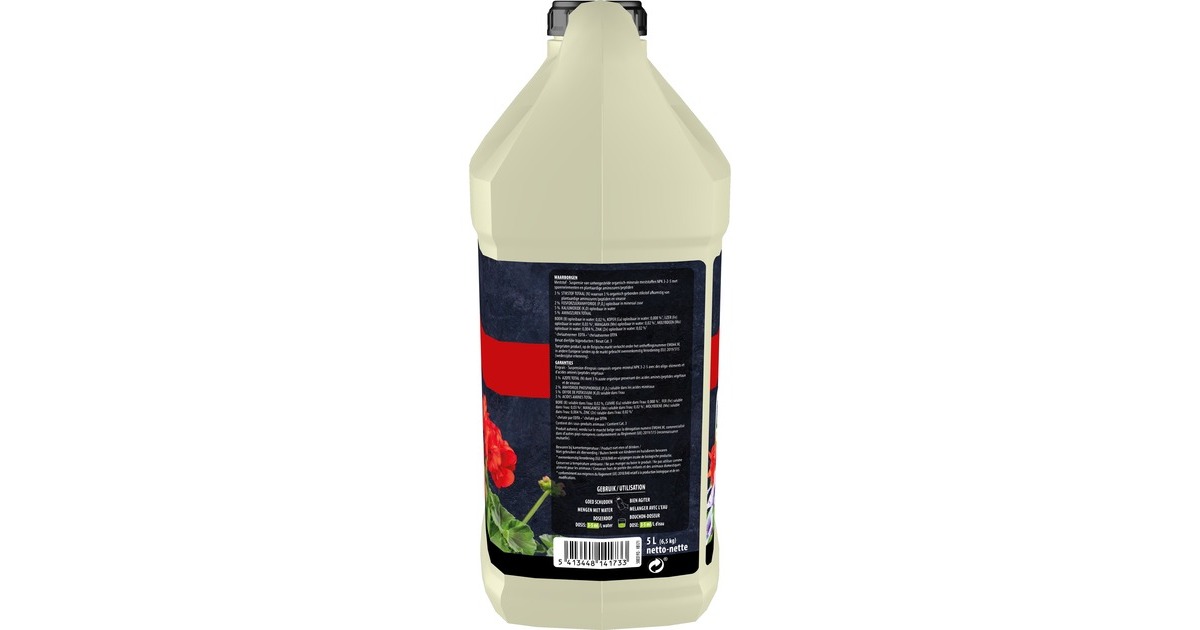 DCMVloeibare Plantenvoeding Geraniums & Bloeiende Planten 5 L meststof