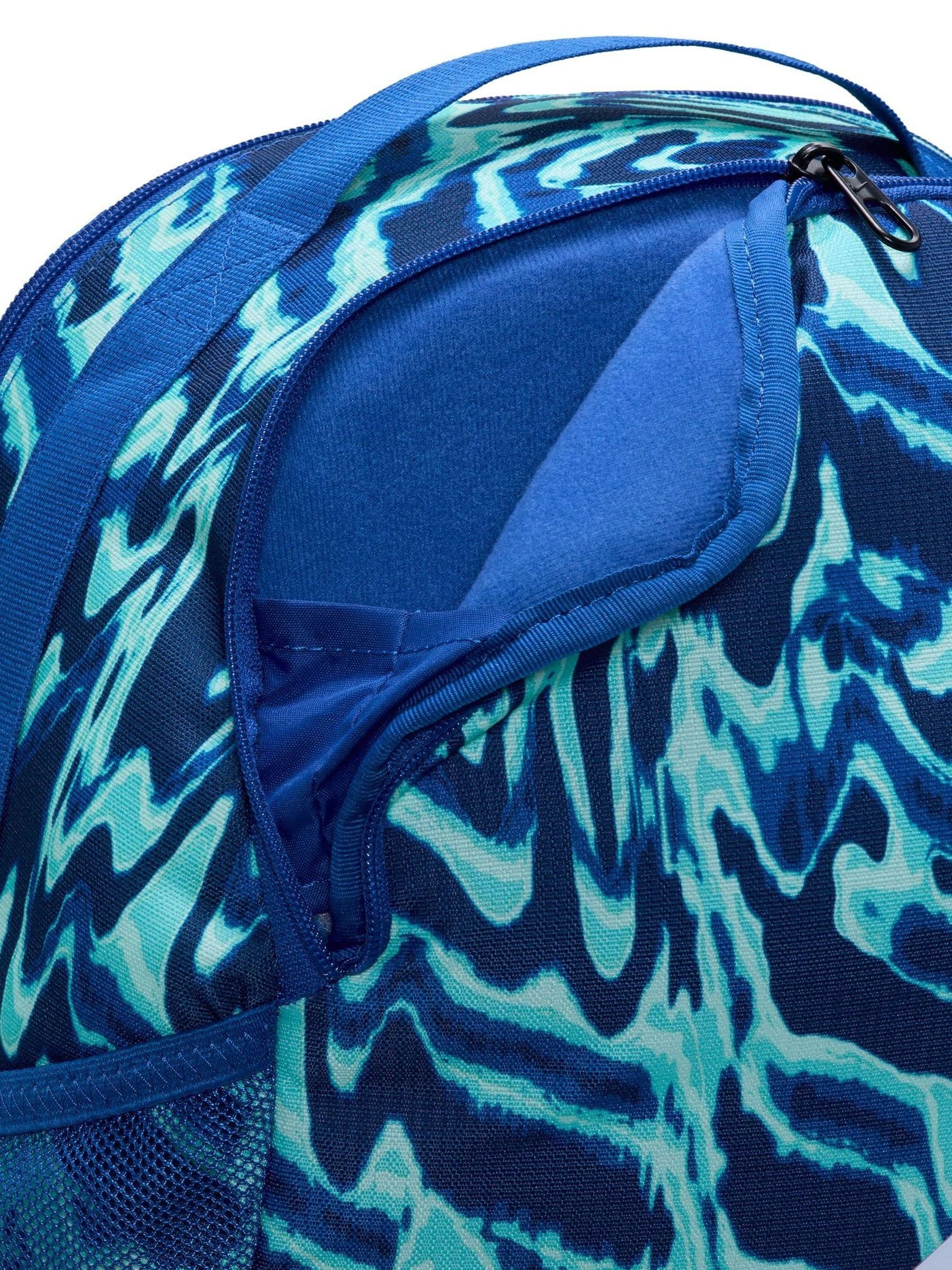 Koningsblauw - Nike Brasilia rugzak met all-over print