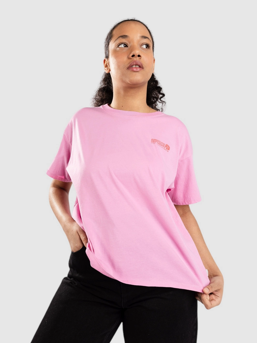 Rip Curl Ocean Tech Relaxed T-Shirt pink