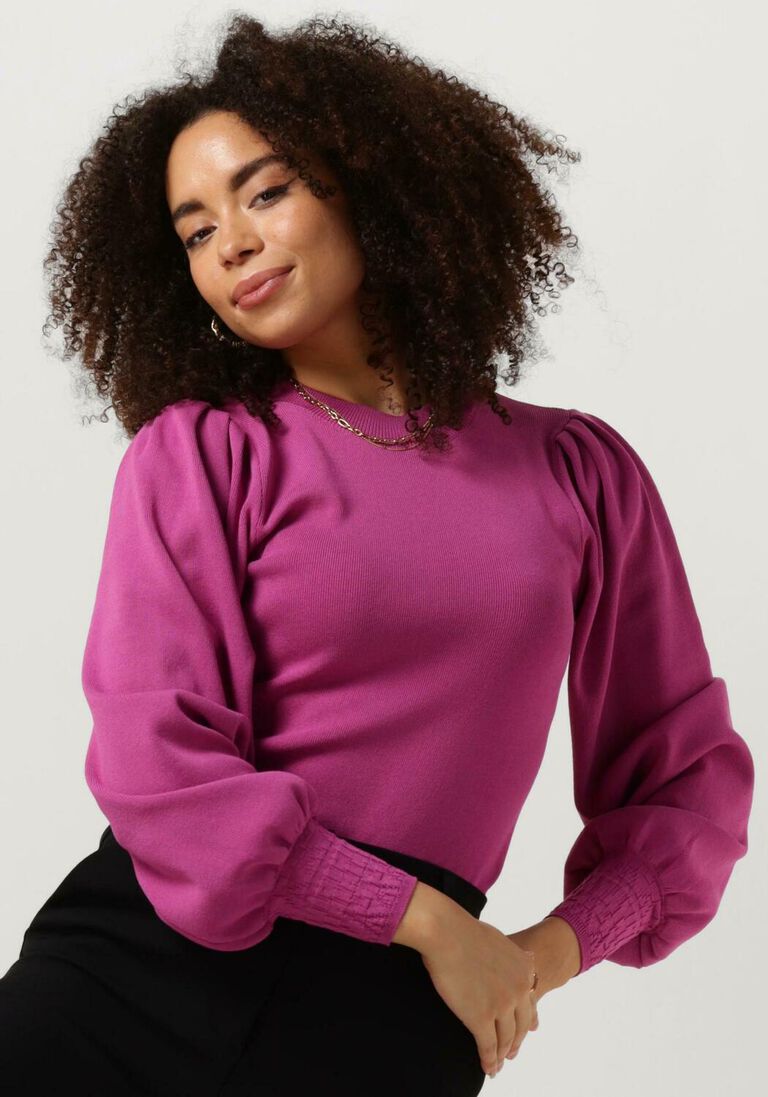 Y.A.S. roze y.a.s. trui yasmocksta ls knit pullover s