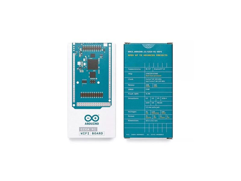 Arduino Entwicklerboard Arduino GIGA R1 WiFi Vielseitiges Arduino Entwicklerboard mit onboard Wlan