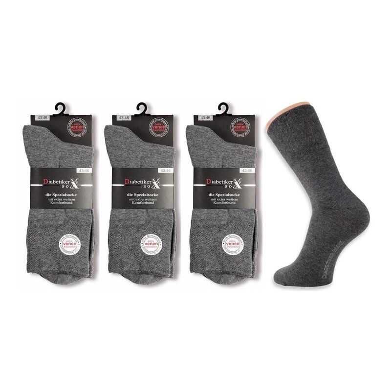 Sobi Herren Diabetiker Socken o. Gummi