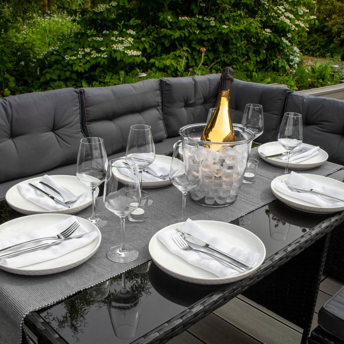 Monstershop Rotan 9-persoons hoek Loungeset