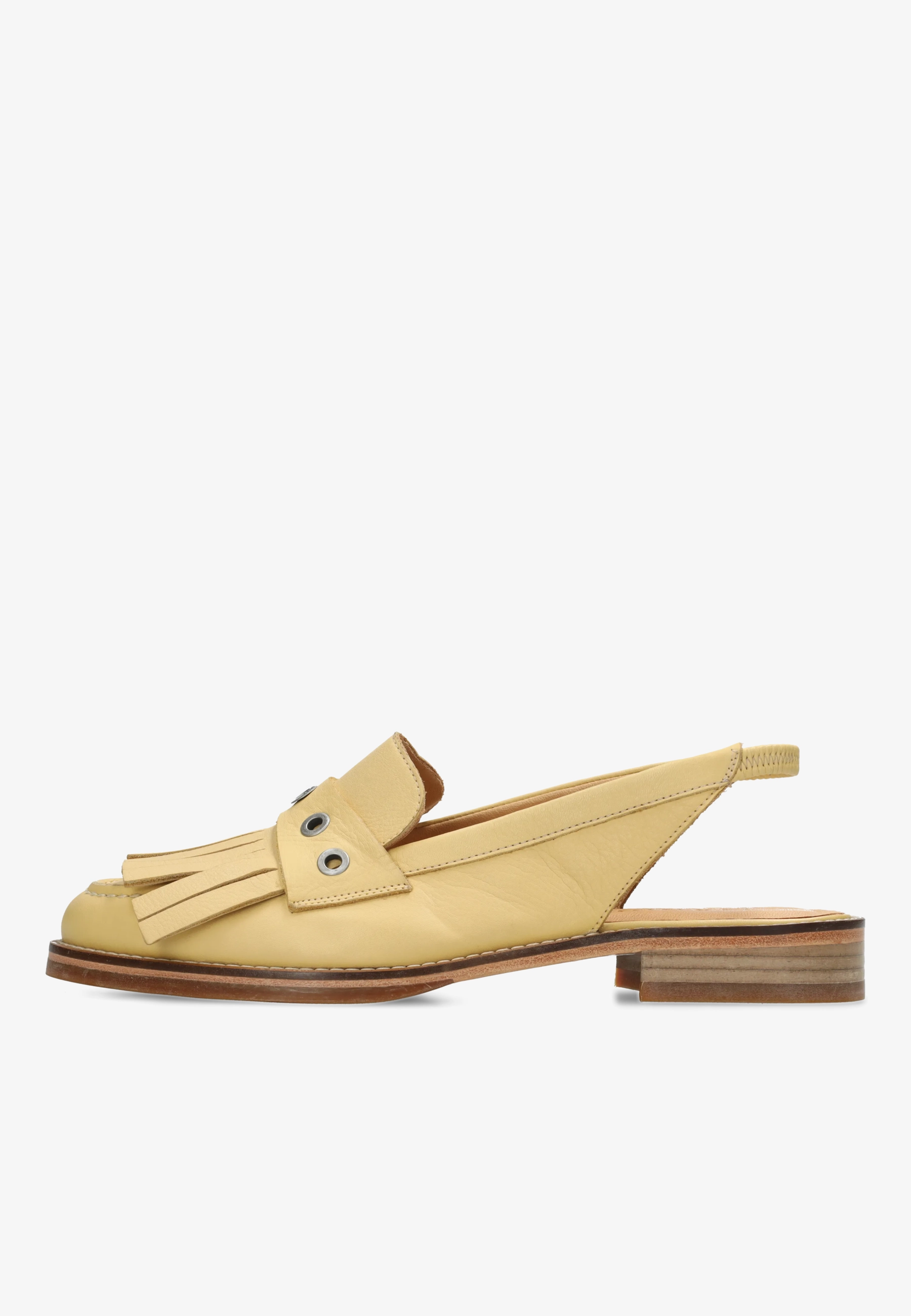 FES SLINGBACK Leather Pastel Yellow