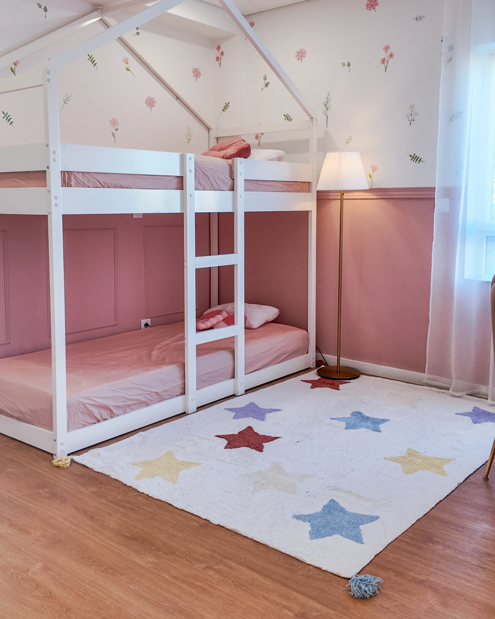 Kindervloerkleed MEREVI Meerkleurig 140 x 200 cm Katoen