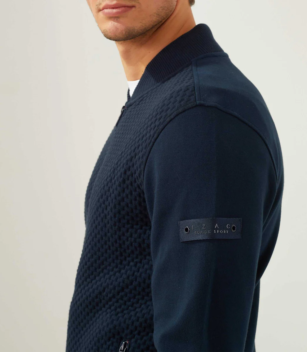 Sweat zippe marine 