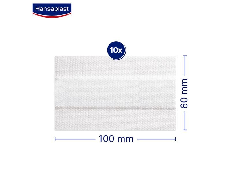 Hansaplast Wundpflaster Sensitive 10 cm x 6 cm 10 Stück Pflaster für empfindliche Haut zum Zuschneiden