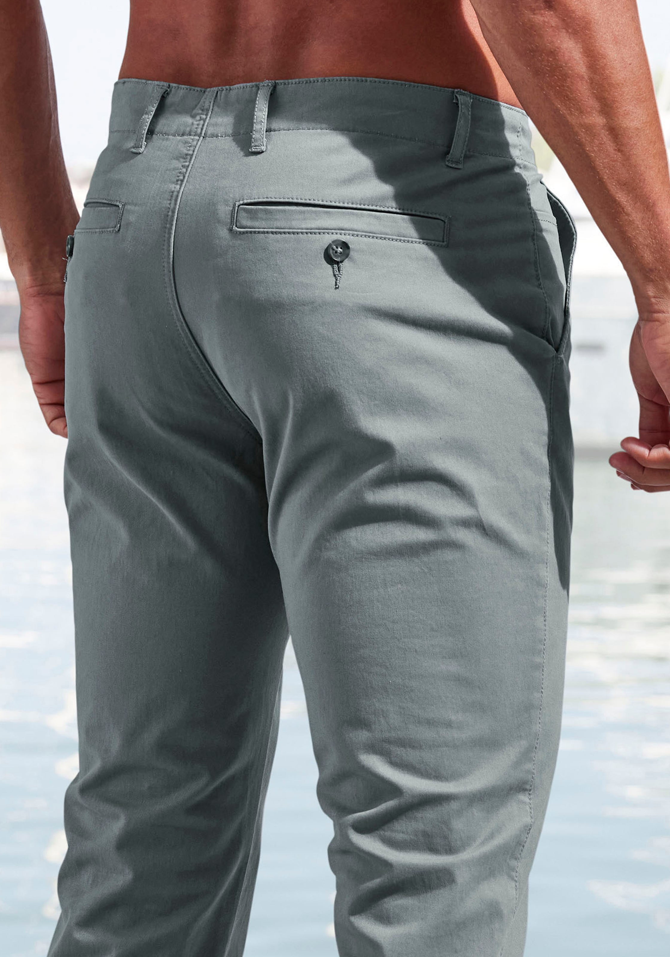 John Devin Chinohose »regular-fit«  aus elastischer Baumwoll-Qualität
