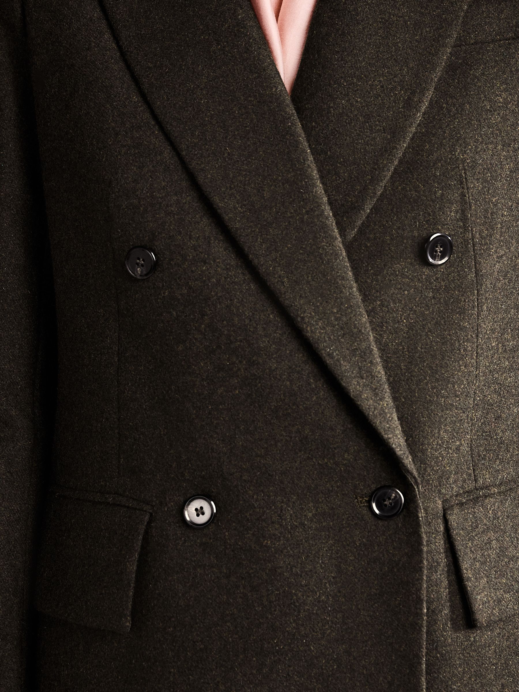 Groen - Tabitha Simmons X Next Wool Blend Double Breasted Blazer