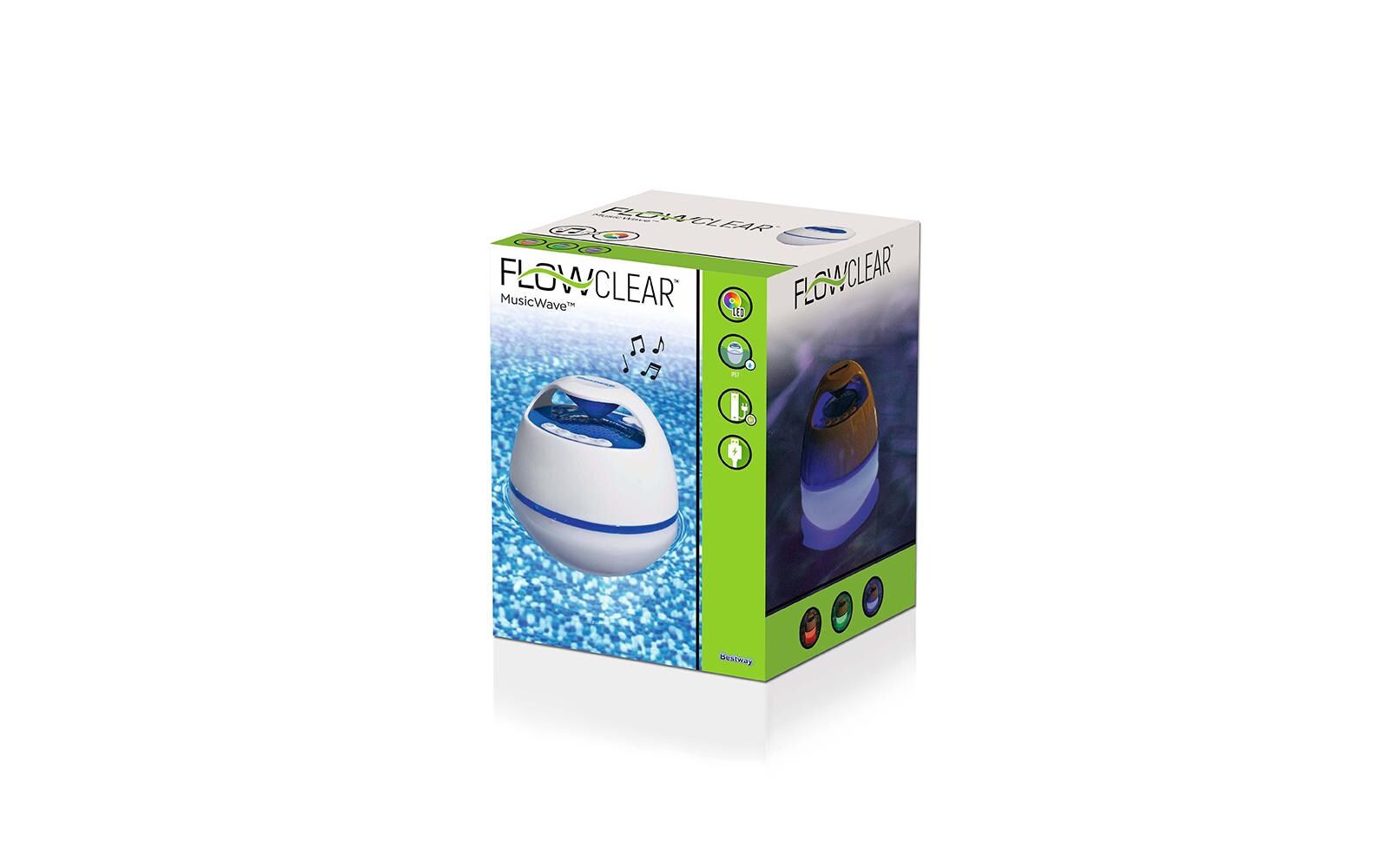 MusicWave Floating LED Bluetooth SpeakerSchwimmender LED-Bluetooth-Lautsprecher