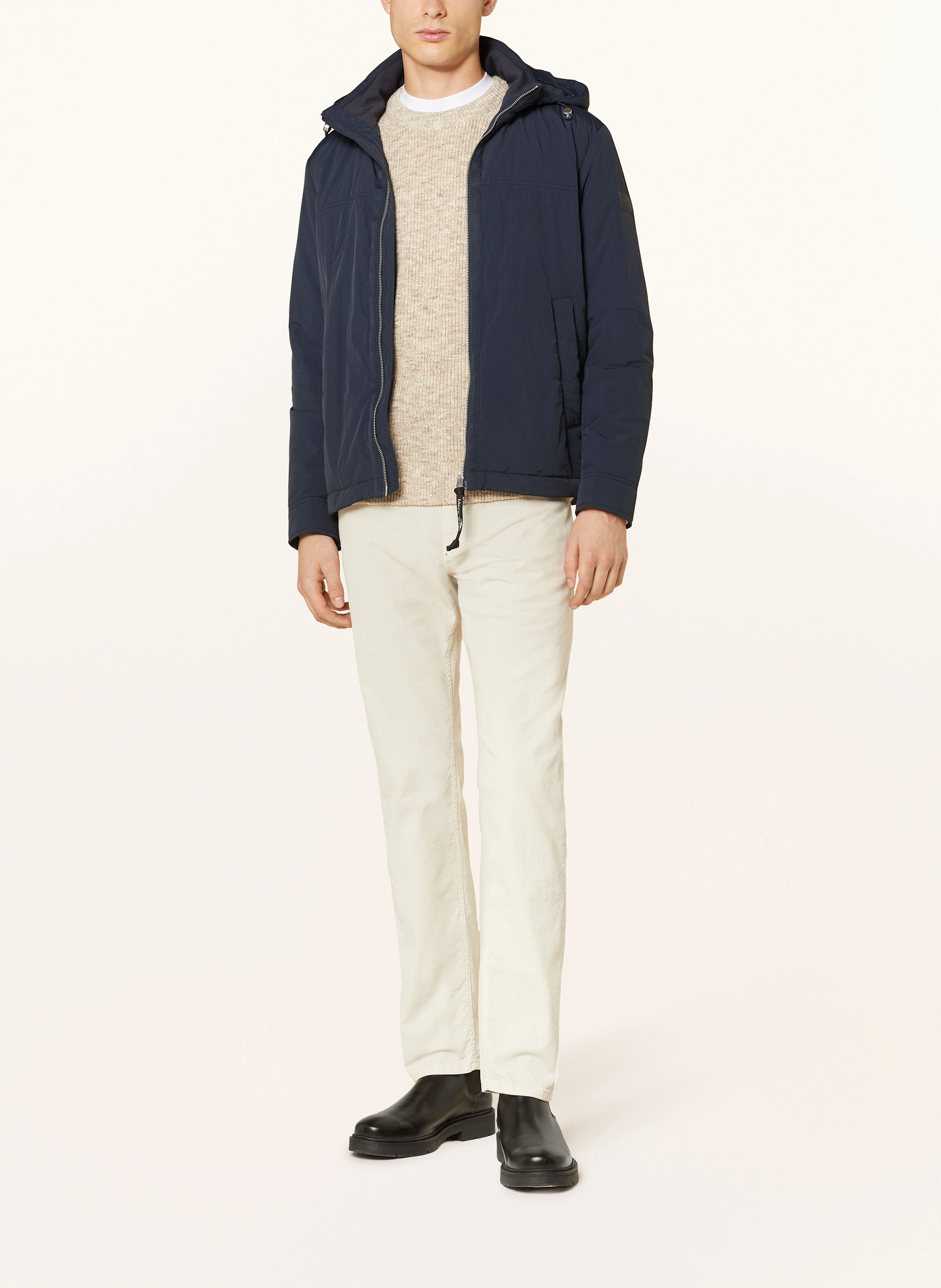 Marc O'Polo Jacke mit abnehmbarer Kapuze