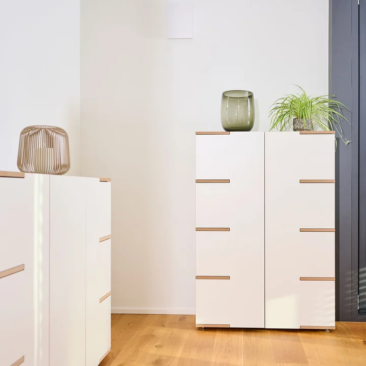 Tojo - stau Sideboard side, 200 x 110 cm, weiss
