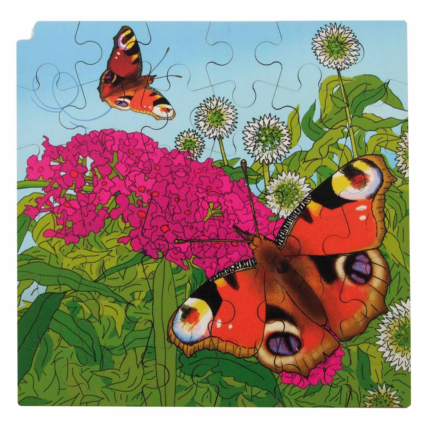 Rolf Connect - Groei en 4 Lagenpuzzel Hout Vlinder, 86st.