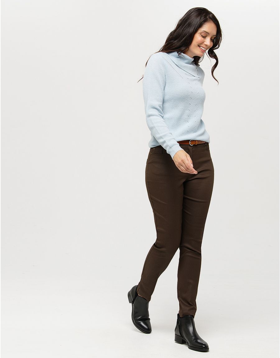 Pull bleu laine cachemire
