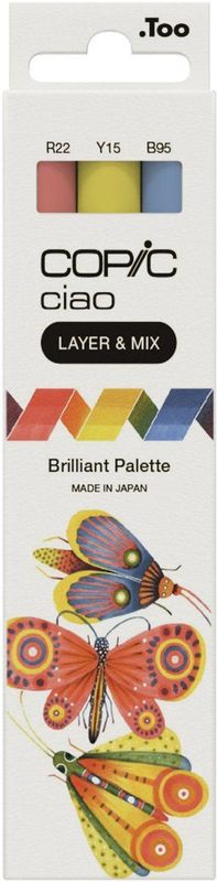 Copic Ciao - Marker - 3 Kleuren - Alcoholbasis - Flexibele Punt