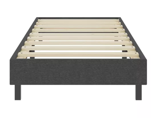 Sommier tapissier Gris Tissu 80 x 200 cm