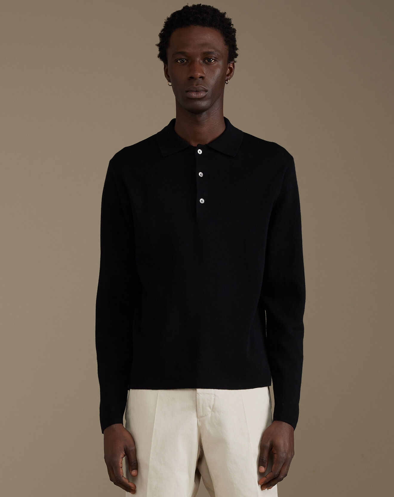 Bellerose Polo 100% Laine Dynay noir
