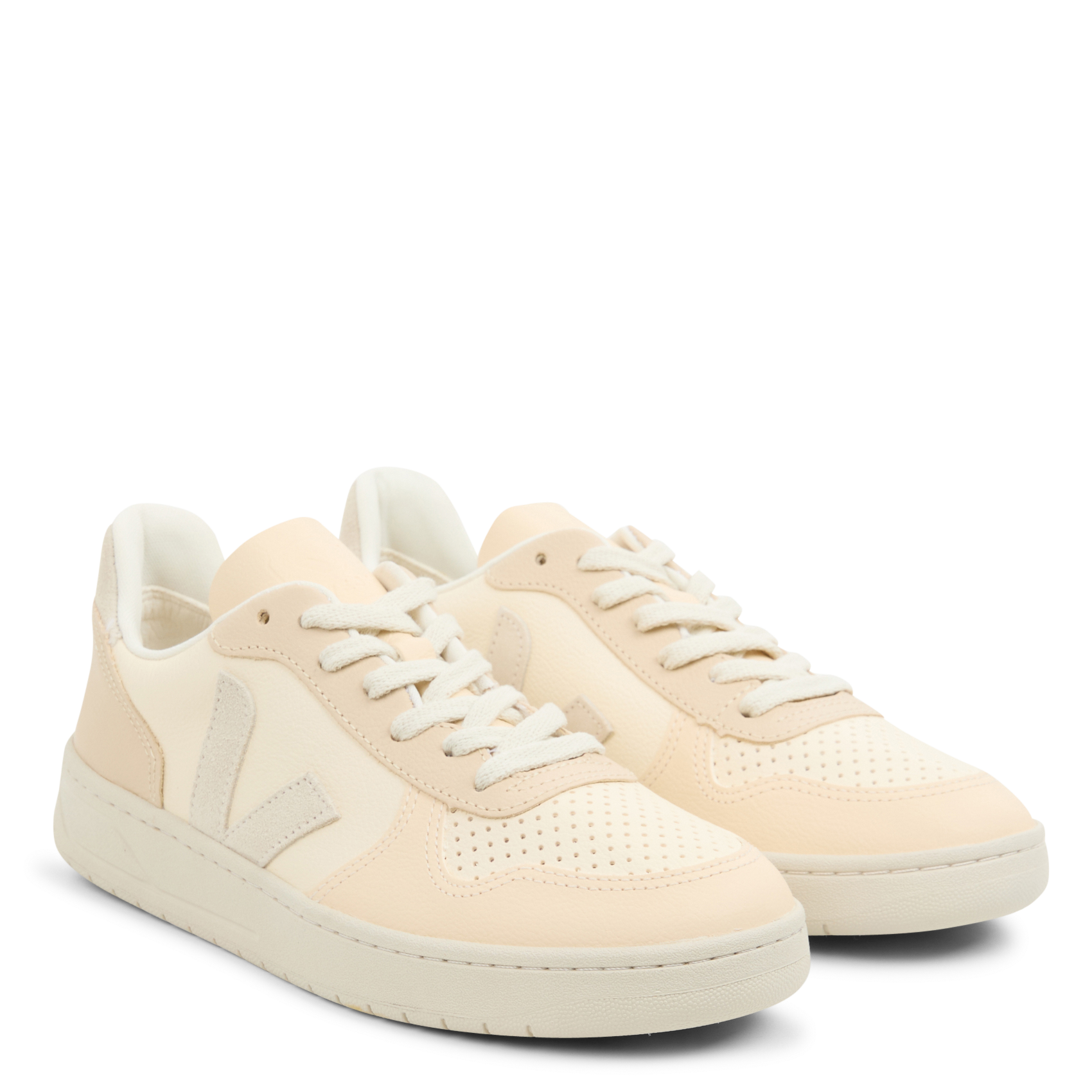 V-10 - Baskets basses en cuir | Multicolore