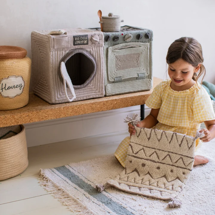 Lorena Canals - Spiel- und Aufbewahrungskorb, mini Rita the Rabbit, creme