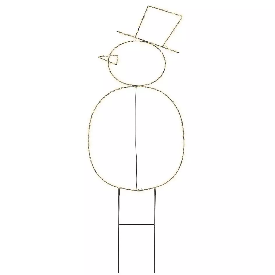 Bonhomme de neige lumineux 250 LED (H77 cm) Freeze Blanc chaud