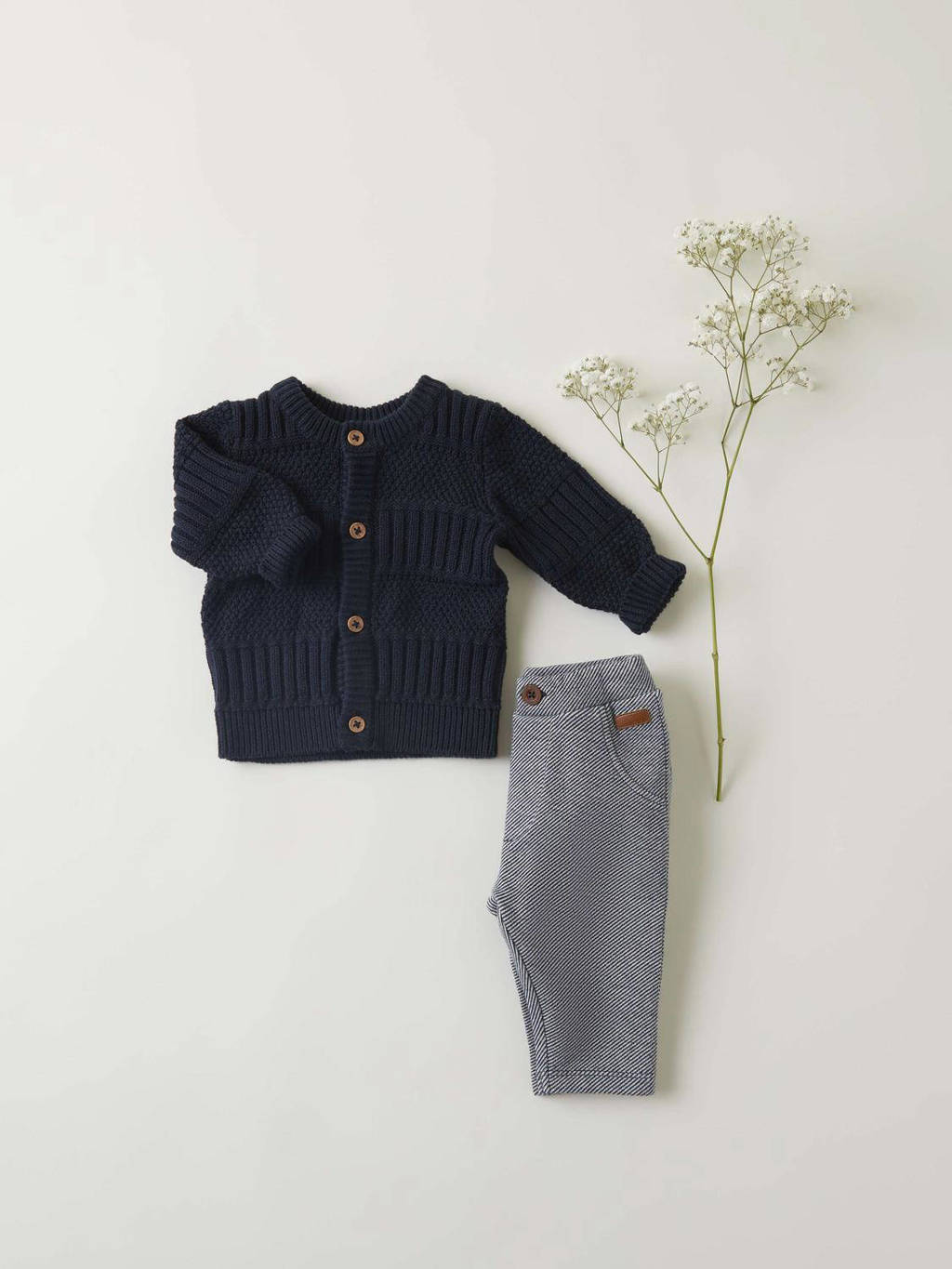NAME IT baby vest donkerblauw