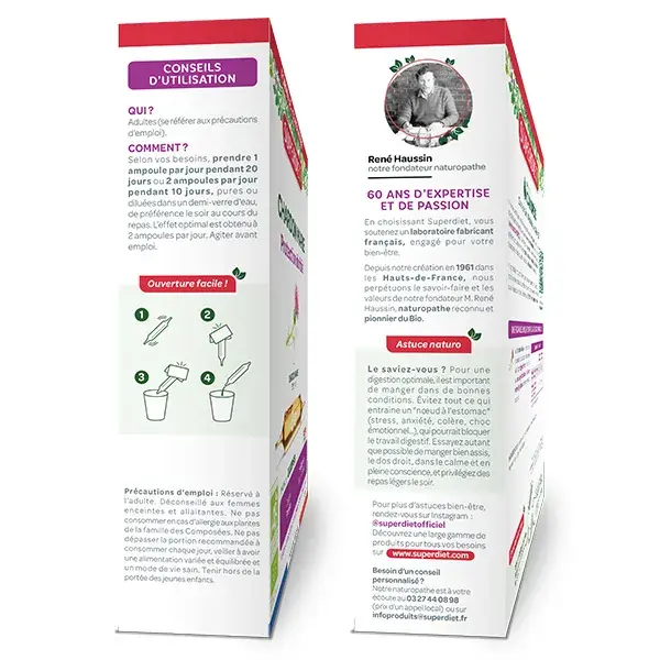 Superdiet Chardon Marie Bio 20 ampoules