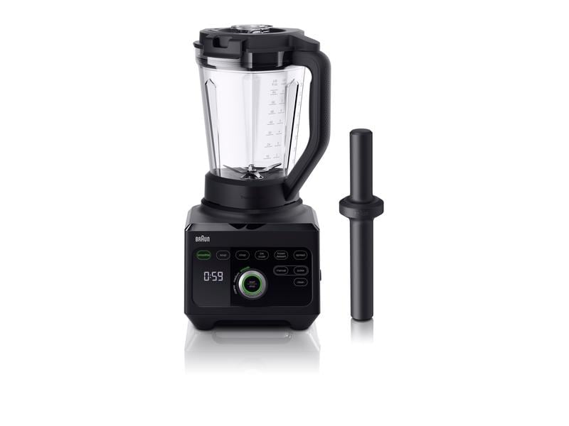 Braun Standmixer PowerBlend 9 JB 9040, Schwarz Standmixer mit 18 Programmen
