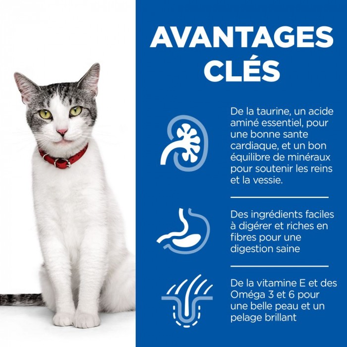 HILL'S Science Plan Senior 11+ au Poulet - Croquettes pour chat