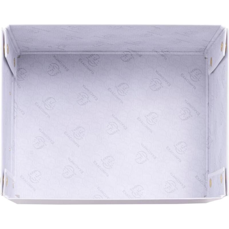 Boîte de rangement à plat carton 20x26x15cm Néo Déco - Blanc