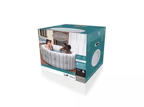 Spa gonflable Lay-Z-Spa Fiji motif bois, 2 a 4 personnes, 180 x 66 cm, 120 Airjet™