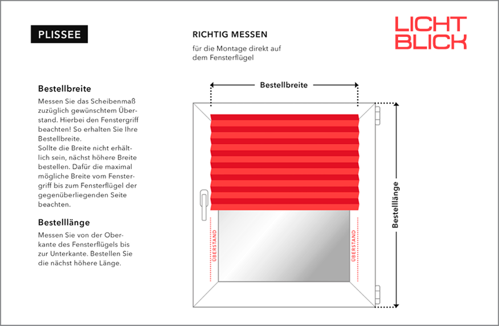 LICHTBLICK ORIGINAL Plissee »Plissee Klemmfix, ohne Bohren, verspannt« blickdicht ohne Bohren verspannt lichtdurchlässig, blickdicht