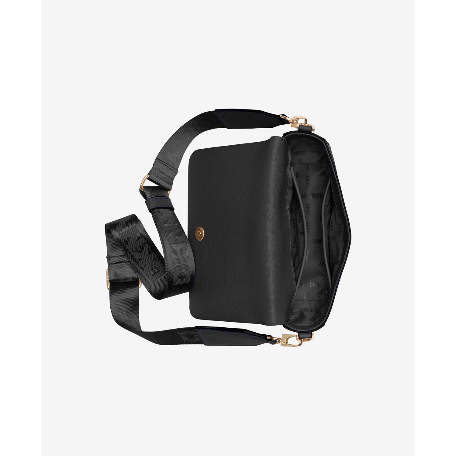 DKNY Bryant Ave Md Flap Cbody black/gold