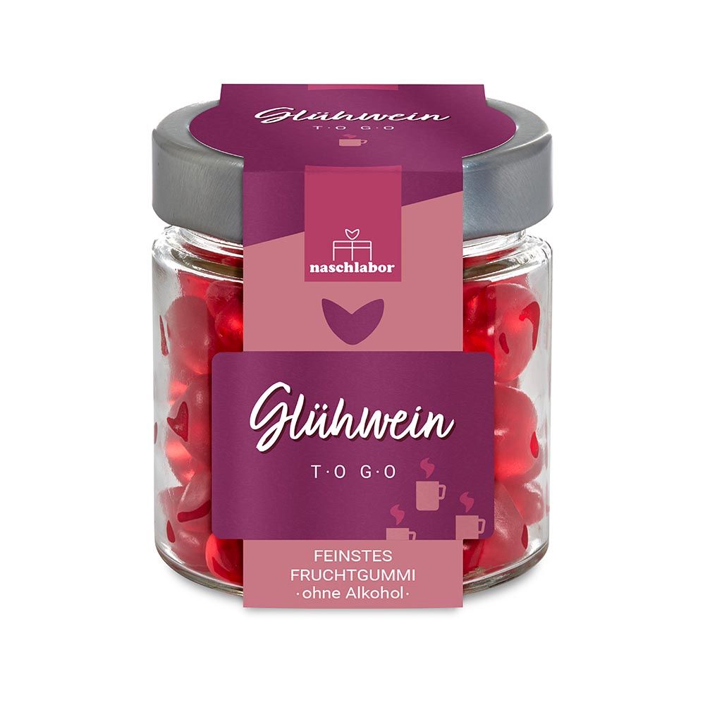 naschlabor Glühwein To Go Fruchtgummi im Geschenkglas