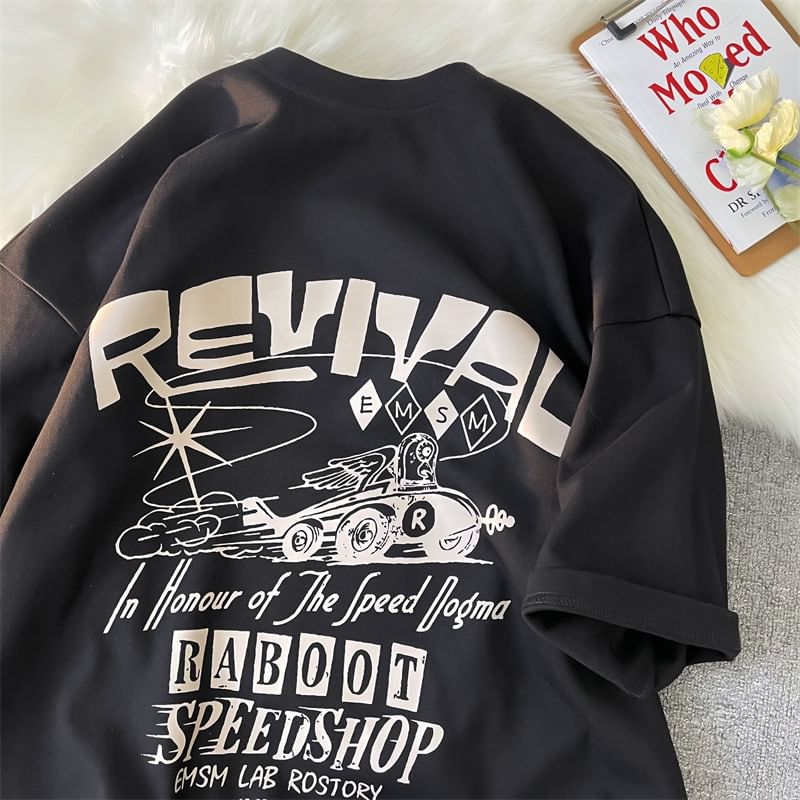 WidoWilder - T-shirt met grafische print en elleboogmouwen