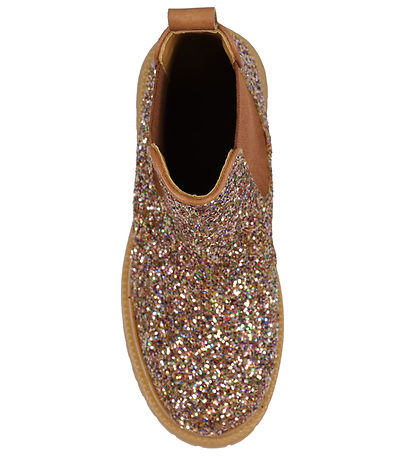 Angulus Stiefel - Chelsea - Multi Glitter/Tan/Kognac