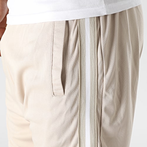 Short Jogging A Bandes Beige