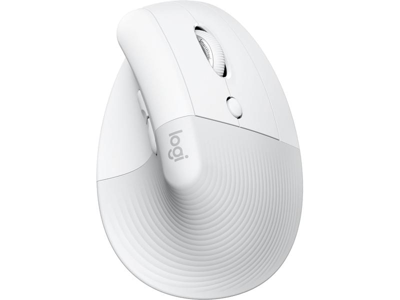 Logitech Ergonomische Maus Lift for Mac off-white Für Mac optimierte, ergonomische Maus mit vertikalem Design für kleine bis mittelgrosse Hände
