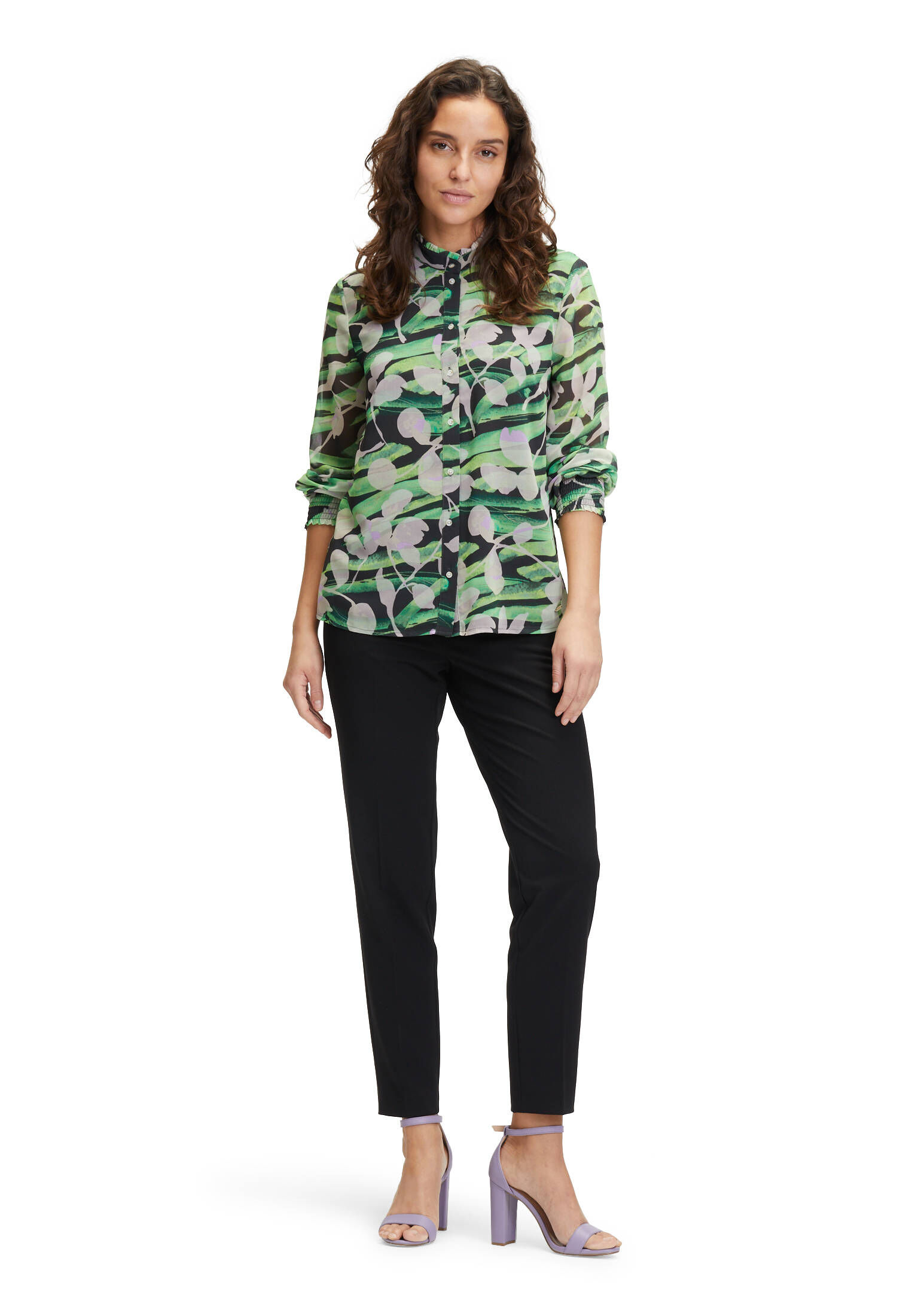 Betty & Co| Damen Chiffonbluse mit Print