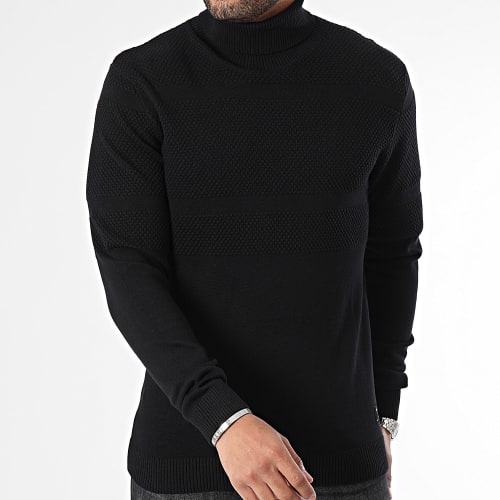 Pull Col Roulé Chris Noir