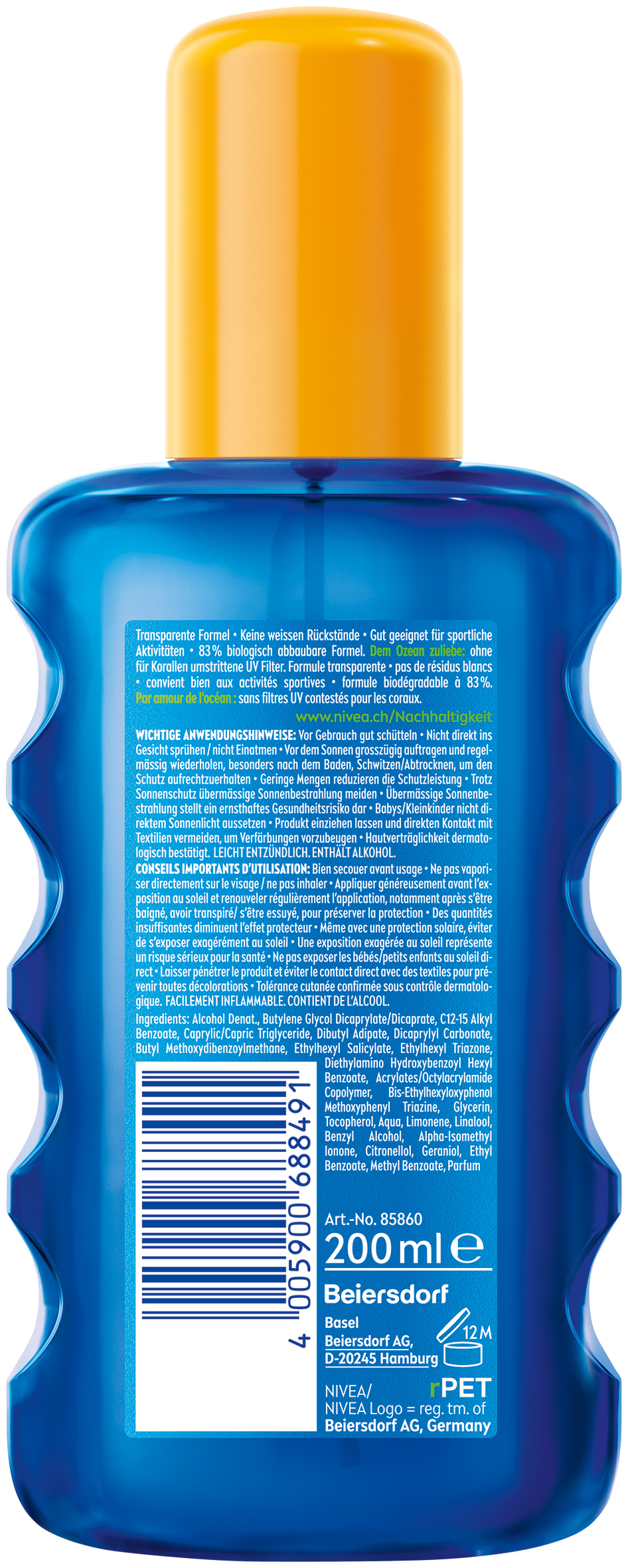 Nivea SUN Protect & Dry Sonnenspray<br>200 ml, Touch LSF50