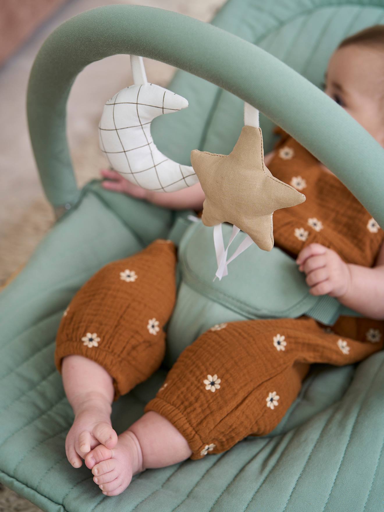 Rede Babydream com arco, amarelo escuro liso