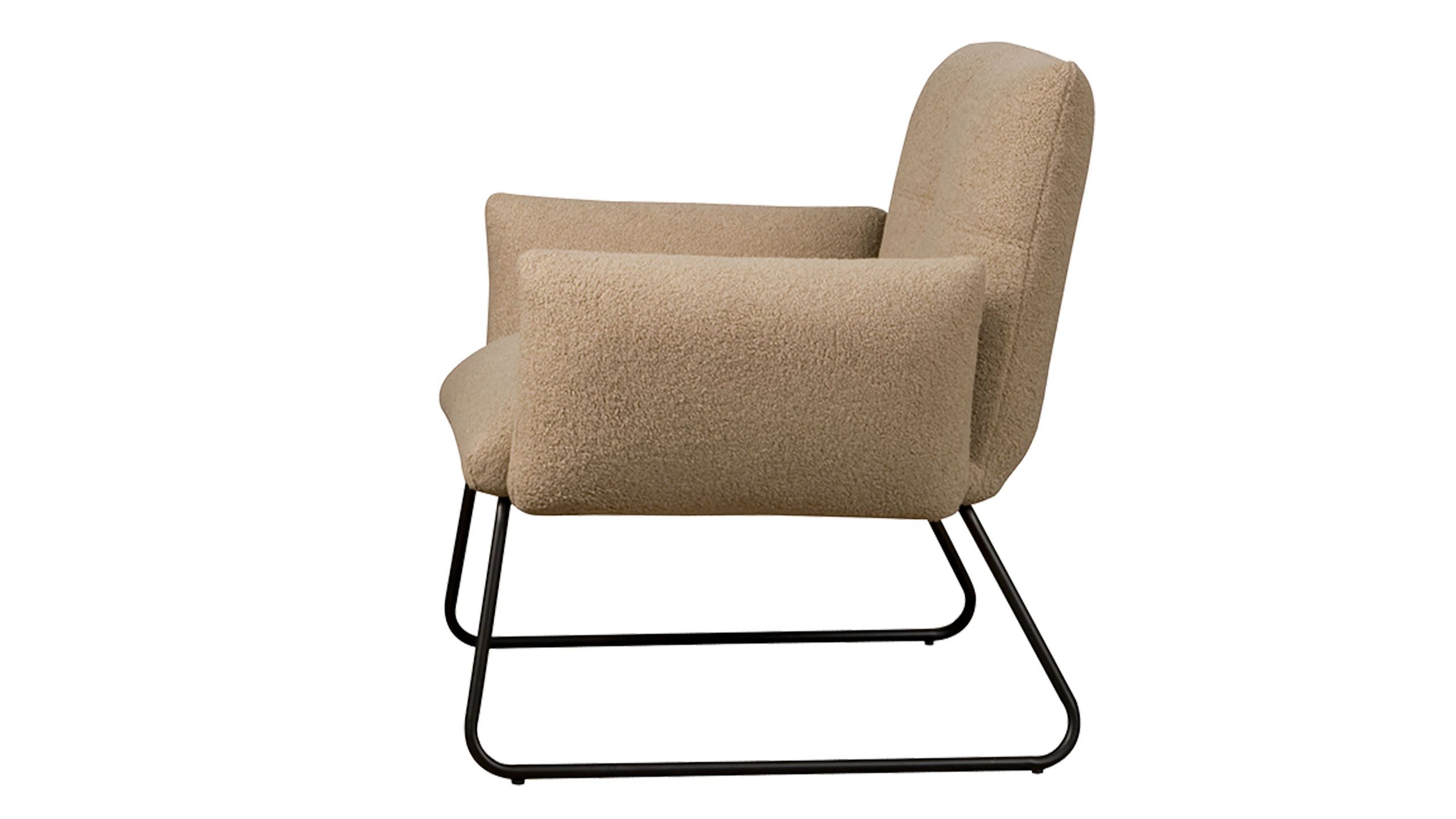 Fauteuil Light Brown Dante B78 x D76 x H75 cm