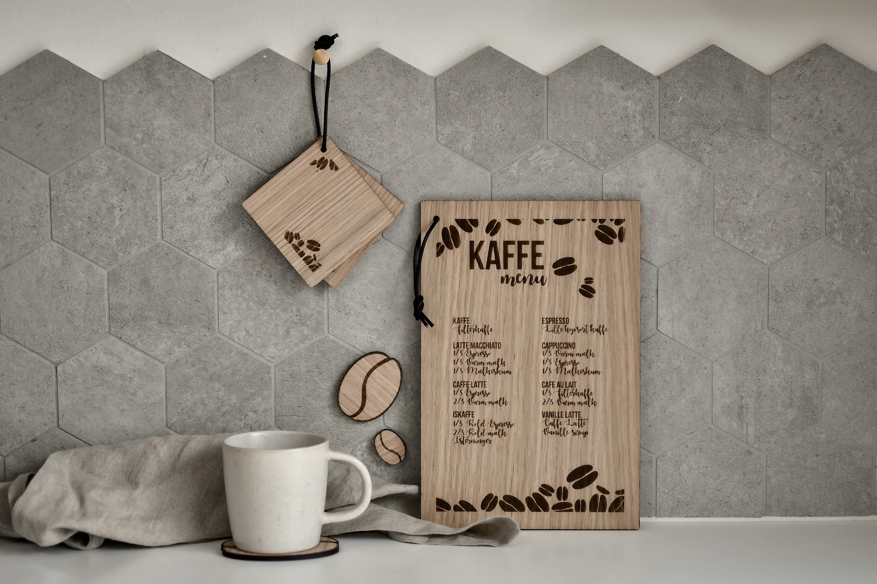 Minifabrikken Tavle - Kaffeopskrift