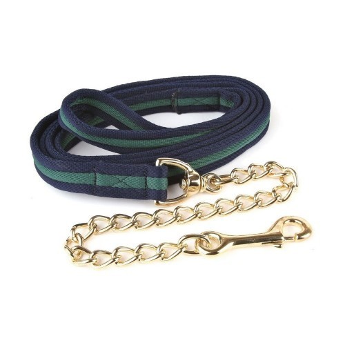 Cordão macio com corrente azul-marinho/verde