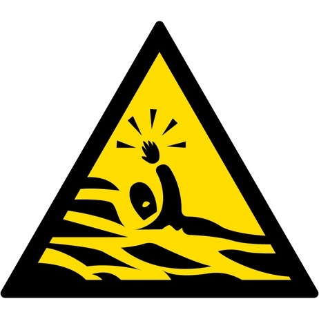 Signalétique de danger - Pictogramme Risque de Noyade - ISO 7010