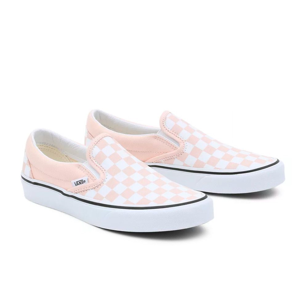 Vans CLASSIC SLIP-ON - Sneakers Femme color theory checkerboard peach dust
