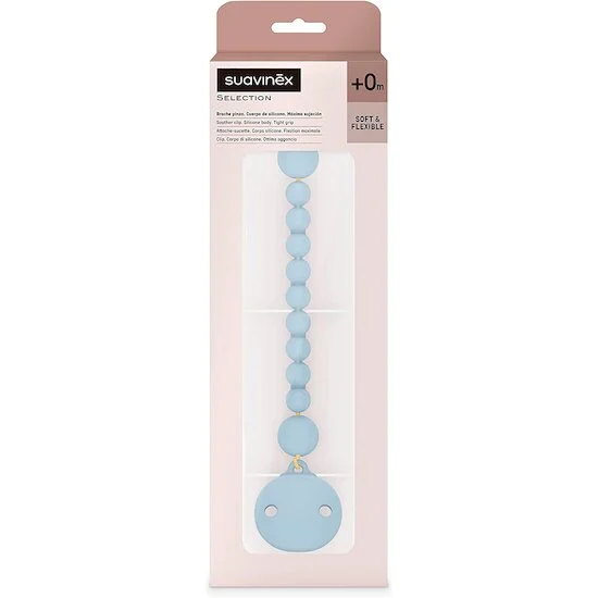 Attache-Sucette Silicone   Bleu        de               Suavinex