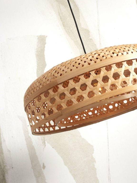 Good&Mojo Ubud hanglamp Ø60 zwart/naturel